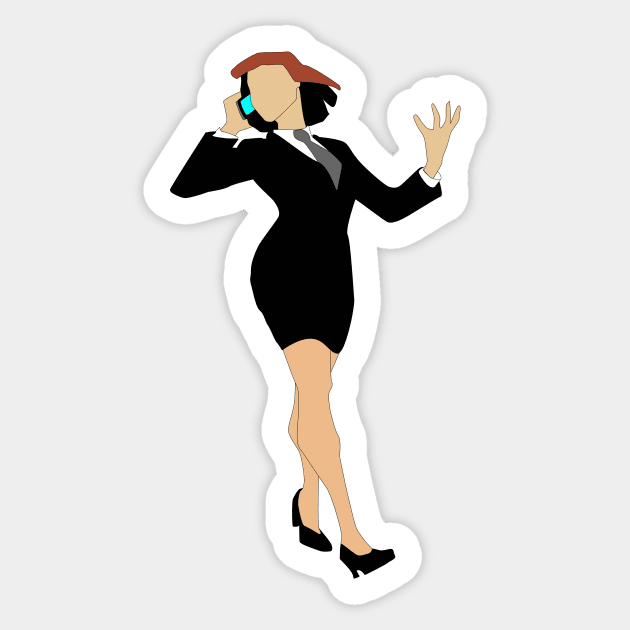 Margaret Encino Sticker by trainedspade